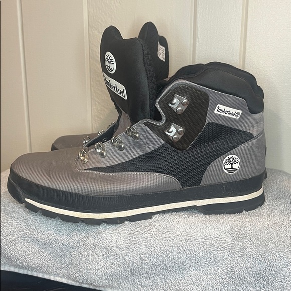 Timberland Euro Hiker Jacquard Boot Gray/Black men’s size 11 - Picture 5 of 10